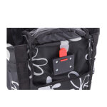 Fischer sac de courses pour guidon de vélo, noir / blanc Fischer sac de courses pour guidon de vélo, noir / blanc