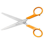 Fiskars ciseaux classic ambidextres orange - bouts pointus - longueur 16 cm