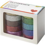 Folia ruban adhésif déco 'glitter tape', kit de 10 Folia ruban adhésif déco 'glitter tape', kit de 10