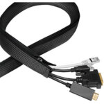 Gaine pour c�ble, 1, 0 m, capacit�: 20 mm, noir