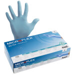 Gants nitrile non poudr�s ansell microflex taille 7, bo�te de 100