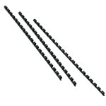 Gbc combbind - baguette de reliure spirale plastique - diamètre 28 mm pour 240 feuilles - noir Gbc combbind - baguette de reliure spirale plastique - diamètre 28 mm pour 240 feuilles - noir