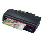Gbc plastifieuse 240 home office a4 - pochettes de 75 jusqu' 125 microns - noir / rouge