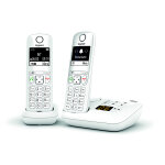 Gigaset tlphone sans fil as690a duo avec rpondeur - blanc