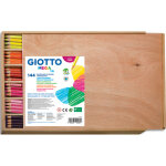 Giotto schoolpack 144 crayons de couleur mga. corps triangulaire, mine 5, 5mm. coloris assortis