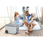 Glaci�re nomade, 52 litres, mobile, gris clair / gris