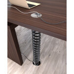 Goulotte extensible helix passe - c�bles, 70 � 110 cm - chrome