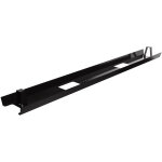 Goulotte m�tal d'�lectrification horizontale de c�bles pour bureau l. 130 cm - noir