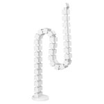 Goulotte passe - cbles articule blanc