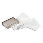 Gpv boîte de 500 enveloppes visite gommées format 90x140 mm 100 grammes blanc Gpv boîte de 500 enveloppes visite gommées format 90x140 mm 100 grammes blanc