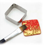 Graine creative lot de 15 emporte - pices mtal 4 + 2, 5 + 1, 5cm, 4 formes : coeur, carr, triangle, ...