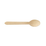 Grandes cuillres en bois l. 15, 9 cm - lot de 50