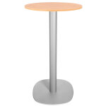 Guéridon caféteria newline rond Ø. 60 x h. 110 cm - plateau chêne - pied aluminium Guéridon caféteria newline rond Ø. 60 x h. 110 cm - plateau chêne - pied aluminium
