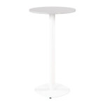 Guéridon caféteria newline rond Ø. 60 x h. 110 cm - plateau gris - pied blanc Guéridon caféteria newline rond Ø. 60 x h. 110 cm - plateau gris - pied blanc