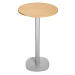 Guéridon caféteria newline rond Ø. 60 x h. 110 cm - plateau hêtre - pied aluminium Guéridon caféteria newline rond Ø. 60 x h. 110 cm - plateau hêtre - pied aluminium