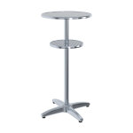 Guridon lorraine - plateau inox / pitement aluminium