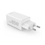 Hama chargeur secteur rapide gan compacte 3 ports - 2 usb - c et 1 usb - a - power delivery 65w - blanc ...
