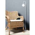 Hansa lampadaire  led rechargeable flare bubble, blanc mat