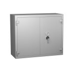 Hartmann tresore armoire forte de scurit anti - feu serrure  cl, 400 litres - gris clair
