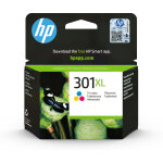Hp 301xl cartouche d'encre trois couleurs grande capacit authentique, rendement lev (xl), cyan, magenta, ...