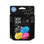 Hp 302 / 304 cartouches d'encre authentique - pack 1x noir et 1x couleur - b82l1ae