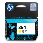 Hp 364 cartouche d'encre jaune authentique, rendement standard, encre  colorant, 300 pages, 1 pice(s) ...