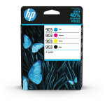 Hp 903 cartouche d'encre authentique 6zc73ae - pack de 4 (noir, cyan, magenta, jaune) Hp 903 cartouche d'encre authentique 6zc73ae - pack de 4 (noir, cyan, magenta, jaune)