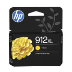 Hp 912xl cartouche d'encre jaune authentique, grande capacit�, rendement �lev� (xl), jaune, encre � pigments, ...