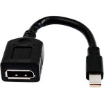 Hp cble adaptateur minidp - dp, displayport, mini displayport, femelle, mle, noir, 90 g 2my05aa