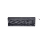 Hp clavier sans fil 230, taille relle (100 %), sans fil, rf sans fil, clavier  membrane, qwerty, noir ...