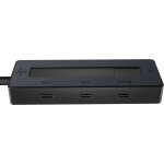 Hp concentrateur usb - c 4k, usb type - c, 65 w, noir, usb type - c, chine, maison 6g842aa#abb