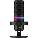 Duocast - microphone usb (noir) - �clairage rgb, microphone de console de jeu, 32 ohm, 24 bit, 96 khz, ...