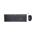 Hp ensemble clavier et souris sans fil 230, sans fil, rf sans fil, clavier � membrane, qwerty, noir, ...