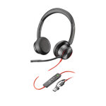 Hp poly micro - casque poly blackwire 8225 st�r�o usb - c + adaptateur usb - c / a, avec fil, bureau ...