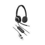 Hp poly micro - casque filaire mission 625 duo - connexion usb - c / a