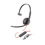 Hp poly poly micro - casque monaural usb - c blackwire 3210 + adaptateur usb - c / a (lot), avec fil, ... Hp poly poly micro - casque monaural usb - c blackwire 3210 + adaptateur usb - c / a (lot), avec fil, ...