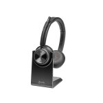 Hp poly micro - casque poly savi 7320 uc st�r�o dect 1 880 - 1 900 mhz certifi� microsoft teams, sans ...