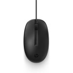 Hp souris filaire 125, ambidextre, optique, usb type - a, noir 265a9ut Hp souris filaire 125, ambidextre, optique, usb type - a, noir 265a9ut