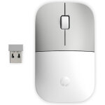 Hp souris sans fil z3700 (blanc c�ramique), ambidextre, optique, rf sans fil, 1200 dpi, argent, blanc ...