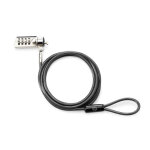 Hp verrou � combinaison, 1, 83 m, verrouillage � combinaison, acier galvanis�, noir t0y15aa