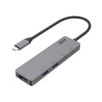 Dlh dy - hb5575, avec fil, usb 3. 2 gen 1 (3. 1 gen 1) type - c, 100 w, gris, 5 gbit / s, 4k ultra hd ...