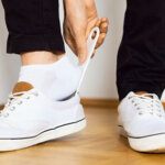 Chausse - pied, en pet, emballage individuel, blanc