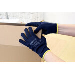 Hygostar gant antidrapant 'pearl', l, bleu