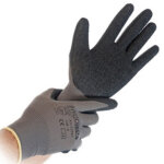 Gant � mailles fines skill, xxl, gris / noir