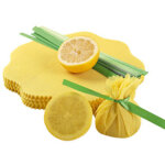 Hygostar lemon wrap, avec cravate verte, jaune
