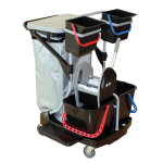 Ica chariot de ménage compact « black is green » ica avec presse et housse pour support sac Ica chariot de ménage compact « black is green » ica avec presse et housse pour support sac