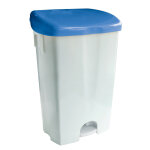 Ica poubelle  pdale 50 l bleue