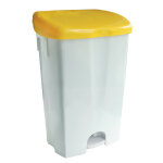Ica poubelle  pdale 50 l jaune