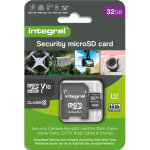 Integral carte micro sd security 32go 4k v30 uhs - 1 u3 a1 class 10