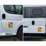 Plaques magn�tiques + autocollant angles morts, 3 pi�ces